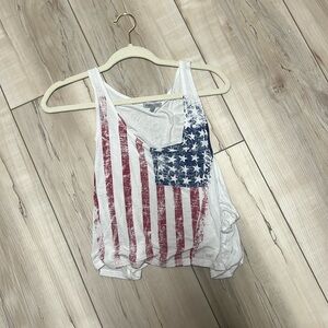 American flag tank